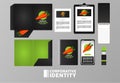 Bundle of carrot vegetables mockup elements branding Royalty Free Stock Photo