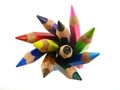 Bundle of color pencils Royalty Free Stock Photo