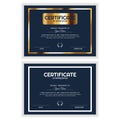 Bundle Creative Golden Certificate of Appreciation Award Template