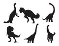 Bundle of Dinosaurs set Silhouettes Vector.zip, Dinosaurs set Silhouettes Vector