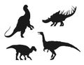 Bundle of Dinosaurs set Silhouettes Vector.zip, Dinosaurs set Silhouettes Vector