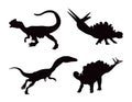 Bundle of Dinosaurs set Silhouettes Vector.zip, Dinosaurs set Silhouettes Vector