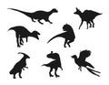 Bundle of Dinosaurs set Silhouettes Vector.zip, Dinosaurs set Silhouettes Vector