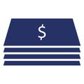 Bundle of dollar  Isolated Vector icon which can easily modify or edit Royalty Free Stock Photo