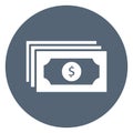 Bundle of dollars   Isolated Vector icon which can easily modify or edit Royalty Free Stock Photo