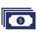 Bundle of dollars  Isolated Vector icon which can easily modify or edit Royalty Free Stock Photo