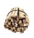 bundle of dried firewood Royalty Free Stock Photo