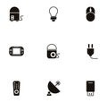 Bundle of electronics devices icons Royalty Free Stock Photo