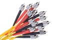 Bundle of fiber optic cable Royalty Free Stock Photo