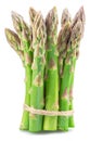 Bundle of green asparagus spears isolated on white background Royalty Free Stock Photo