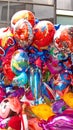 Bundle of helium balloons