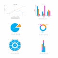 Bundle infographic elements data visualization vector design template. Can be used for steps, business processes, workflow