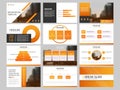 Bundle infographic elements presentation template. business annual report, brochure, leaflet, advertising flyer, Royalty Free Stock Photo
