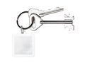 Bundle of keys with blank keychain isolated Royalty Free Stock Photo