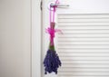 A Bundle of Lavender hanging to dry Royalty Free Stock Photo
