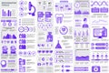Bundle medical infographic elements data visualization