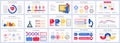 Bundle medical services infographics presentation slides template. Different charts, diagram, workflow, flowchart