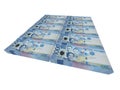 A bundle of 1 million pesos or 1000 pieces of 1000 peso banknotes. Isolated agaisnt a white background Royalty Free Stock Photo