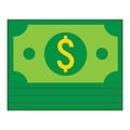 Bundle of money flat icon, business and finance Royalty Free Stock Photo