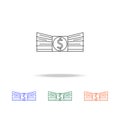 bundle of money icon. Elements of banking in multi colored icons. Premium quality graphic design icon. Simple icon for websites, w