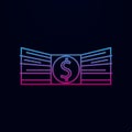 Bundle of money nolan icon. Simple thin line, outline vector of banking icons for ui and ux, website or mobile application