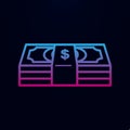 Bundle of money nolan icon. Simple thin line, outline vector of casino icons for ui and ux, website or mobile application