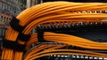 Bundle of network cables Royalty Free Stock Photo