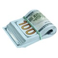 Bundle of new dollars Royalty Free Stock Photo