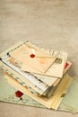 Bundle of old letters Royalty Free Stock Photo
