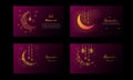 Bundle ramadan template vector set