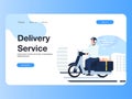 City courier transportation service delivery package