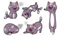 bundle of stickers cute and funny cats