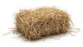 A bundle of straw isolated on white background Royalty Free Stock Photo