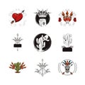 Bundle of tatoos images icons