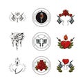 Bundle of tatoos images icons