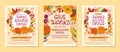 Bundle of Thanksgiving dinner templates