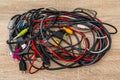 Bundle of various cables