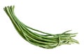 Bundle yardlong bean vegetable isolated on white background with clipping path Royalty Free Stock Photo