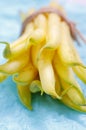 Bundle of yellow bean pods