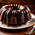 Bundt Cake , traditional popular sweet dessert cake