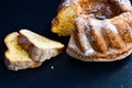 Bundt lemon cake Royalty Free Stock Photo