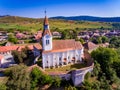 Bunesti Fortified Church in the Saxon Village Bunesti Transylvania Romania Royalty Free Stock Photo