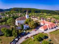 Bunesti Fortified Church in the Saxon Village Bunesti Transylvania Romania Royalty Free Stock Photo