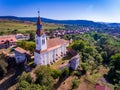 Bunesti Fortified Church in the Saxon Village Bunesti Transylvania Romania Royalty Free Stock Photo