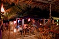 Bungalow beach bar in Puerto Lopez, Manabi Royalty Free Stock Photo