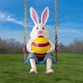 Bungee egg jumps, zip line egg hunts eggstreme Easter adventures abound Royalty Free Stock Photo