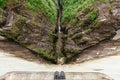 Bungee Jump or Suicide on a Verzasca Dam on the italian part of Royalty Free Stock Photo