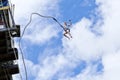 Bungee Jumper Jumping Royalty Free Stock Photo