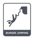 bungee jumping icon in trendy design style. bungee jumping icon isolated on white background. bungee jumping vector icon simple Royalty Free Stock Photo