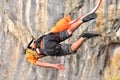 Bungee jumps as extreme and fun sport Royalty Free Stock Photo